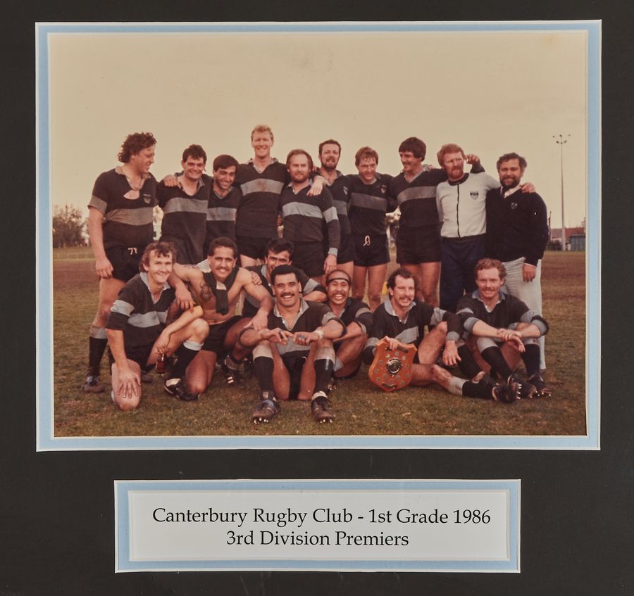1986 - 1st Grade - 3rd Division Premiers team photo